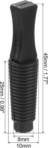 MECCANIXITY Rubber Thread Tapered Insert Plug M20 Test Tubes Bungs Stopper Black for Lab Home 10 Pieces in Saudi Arabia