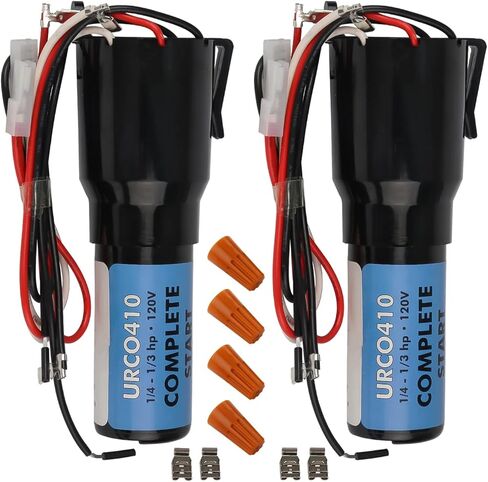 RCO410 3in1 Hard Start Capacitor by Seentech - Compatible with Refrigerators & Freezers 1/4-1/3 H.P. 115VAC – Repalces Model: TJ90RCO410, AP4503017, 600-410, ERP410, HS410, RC0410, RCO-410 (Pack of 2) in Saudi Arabia