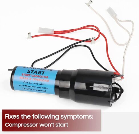 RCO410 3in1 Hard Start Capacitor by Seentech - Compatible with Refrigerators & Freezers 1/4-1/3 H.P. 115VAC – Repalces Model: TJ90RCO410, AP4503017, 600-410, ERP410, HS410, RC0410, RCO-410 (Pack of 2) in Saudi Arabia