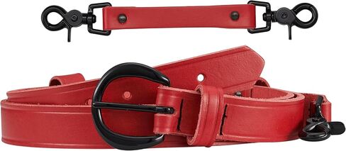 Perfect Fit Shield Wallets Firefighter Leather Bundle Radio Strap and Anti-Sway Holder Combo Kit Reflective Stripe Fireman Red Leather in Saudi Arabia