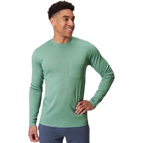 Men's Merino Wool Super Soft Long Sleeve Shirt - Everyday Weight - Wicking Breathable Anti-Odor in Kuwait