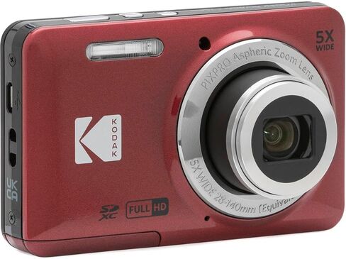 كاميرا رقمية تكبير صديقة للبيئة من كوداك PIXPRO FZ55، حزمة فضية مع بطاقة ذاكرة 32 جيجابايت، حقيبة كاميرا، حامل ثلاثي القوائم، برنامج تحرير الصور، قارئ بطاقات in Kuwait