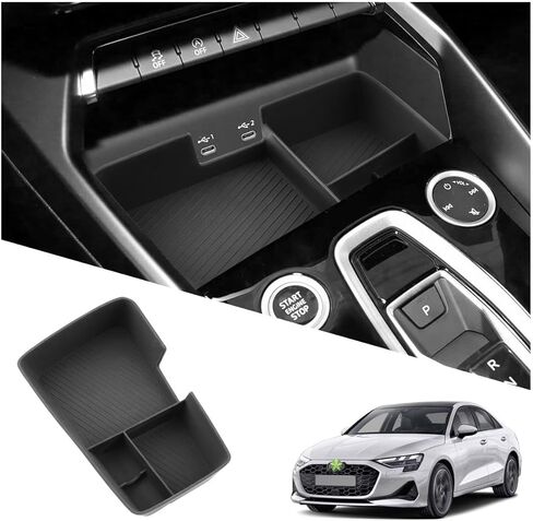 Ruiya Audi A3 Console Organizer for 2022-2025 Audi A3 8Y Accessories Automotive Consoles & Organizers Storage Box Compatible with 2022 2023 2024 2025 Audi A3 in Saudi Arabia