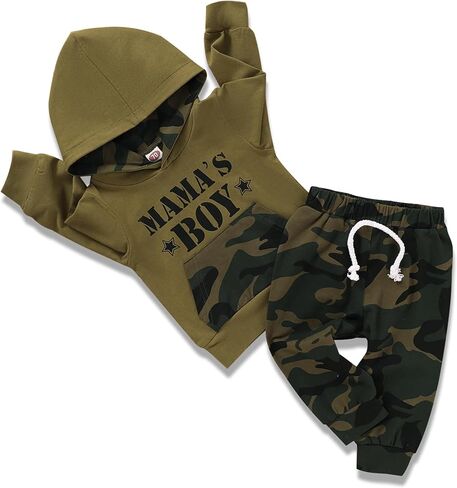 Toddler Baby Boy Clothes Infant Newborn Boy Outfit Long Sleeve Hoodie Sweatshirt Pants Fall Winter Clothes Set in Saudi Arabia