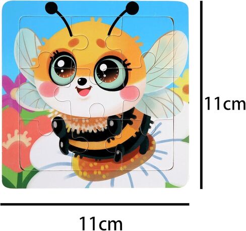 Puzzles for Kids Ages 3-5 Year Old 20 Piece Colorful Wooden Puzzles Set of 6 Vibrant Theme Brain Development Learning Toys Set for Boys and Girls (6 Puzzles) in Kuwait