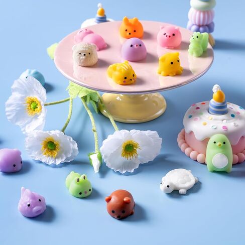 JOYIN 28 Packs Valentine Stress Relief Dinosaur Mochi Toys with 4-Design Boxes Party Favors Set for Kids Valentine Classroom Exchange, Holiday Party, Game Prizes and Gift Basket Stuffers in Kuwait