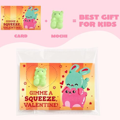 JOYIN 28 Packs Valentine Stress Relief Dinosaur Mochi Toys with 4-Design Boxes Party Favors Set for Kids Valentine Classroom Exchange, Holiday Party, Game Prizes and Gift Basket Stuffers in Kuwait