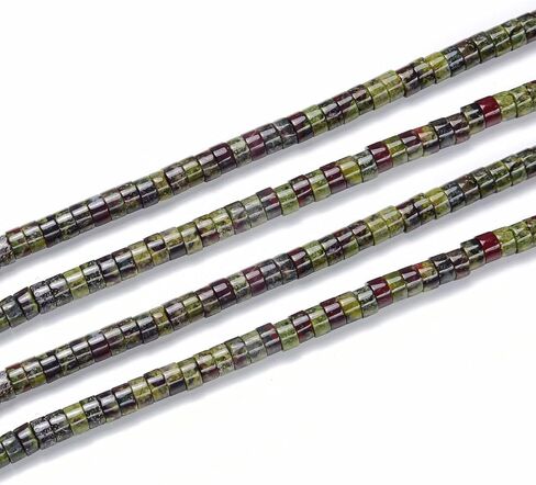 1 حبلا Adabele الطبيعي الأزرق الزبرجد الكوارتز الشفاء الأحجار الكريمة 4 مم × 2 مم أنبوب هيشي صغير رونديل فاصل خرز حجري فضفاض (145-155 قطعة) لصنع المجوهرات GH-C28 in Kuwait