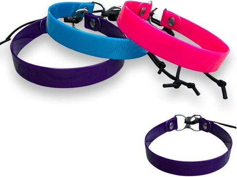 طوق SparkDog الياقات HiFlex ذو الضبط السريع لحزام استبدال الياقة الإلكترونية يناسب Educator، Garmin، Dogtra، حزام استبدال Sportdog، BioThane®-صنع في الولايات المتحدة الأمريكية (HiFlex Black، 3/4" صندوق مزدوج/XL) in Saudi Arabia