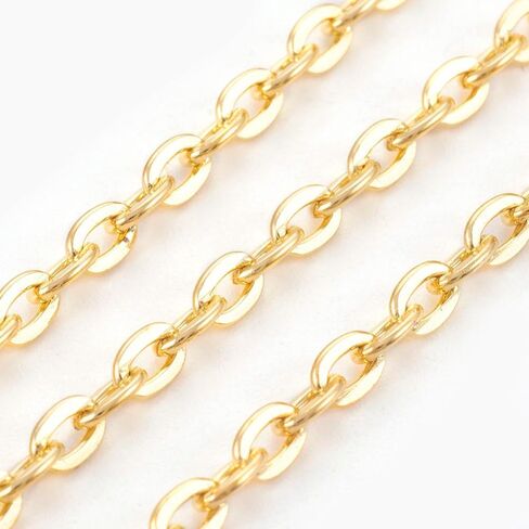 HDSupplies 32ft - Antique Bronze Flat Open Link Chain Finding 5x3mm - Bulk Unfinished Chain in Saudi Arabia