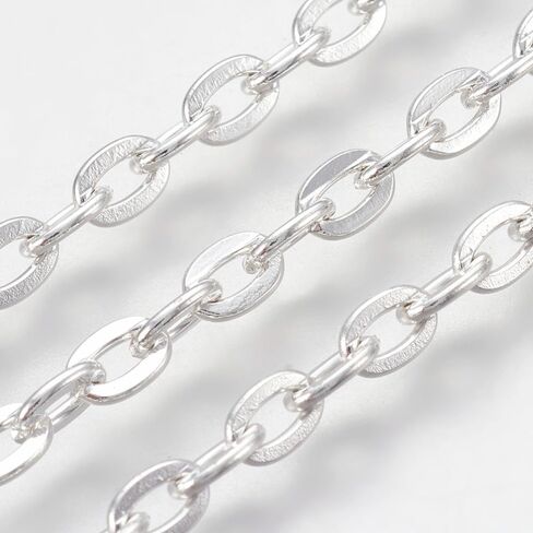 HDSupplies 32ft - Antique Bronze Flat Open Link Chain Finding 5x3mm - Bulk Unfinished Chain in Saudi Arabia