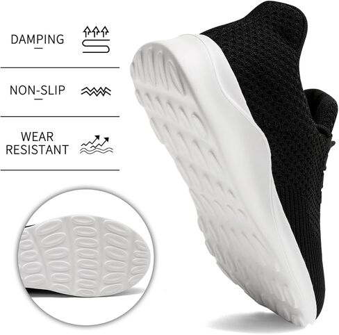 Mens Running Tennis Casual Walking Shoes Anti Slip Comfortable Lightweight Breathable Fashion Sneakers Non Slip Workout Gym Shoes for Running in Kuwait