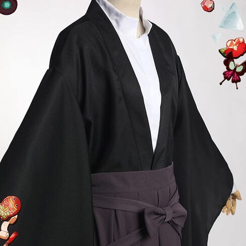Unisex Japanese Traditional Samurai Kimono Warrior Kendo Aikido Hapkido Martial Arts Sportswear Hakama Uniform Set Outfit (L, 01-Red) in Saudi Arabia