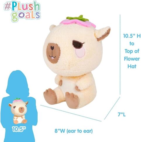 Cuddle Barn PlushGoals - Camden The Calm Capybara | Super Soft Cute Kawaii Collectible Stuffed Animal Plush Toy, 9 inches in Kuwait