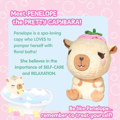 Cuddle Barn PlushGoals - Camden The Calm Capybara | Super Soft Cute Kawaii Collectible Stuffed Animal Plush Toy, 9 inches in Kuwait