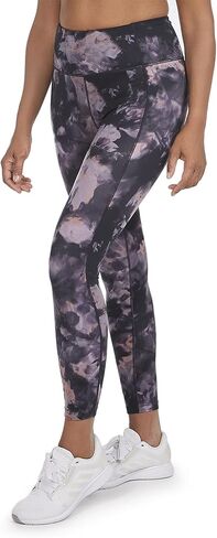 Danskin Ladies' Super Soft 7/8 Legging, (Small, Navy Wash Prınt) in Kuwait