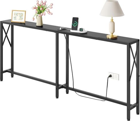 طاولة وحدة التحكم، طاولة أريكة ضيقة مقاس 68.5 بوصة، خلف طاولة الأريكة، طاولة المدخل، طاولة أريكة صناعية للممر، غرفة المعيشة، غرفة النوم، طاولة وحدة تحكم طويلة in Kuwait