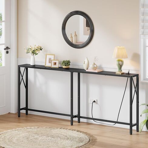 طاولة وحدة التحكم، طاولة أريكة ضيقة مقاس 68.5 بوصة، خلف طاولة الأريكة، طاولة المدخل، طاولة أريكة صناعية للممر، غرفة المعيشة، غرفة النوم، طاولة وحدة تحكم طويلة in Kuwait