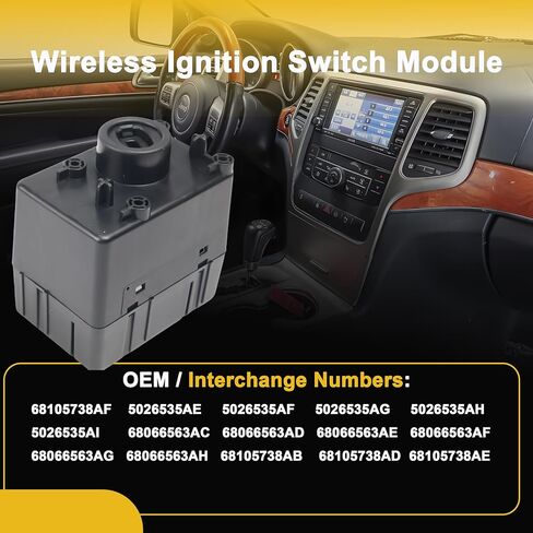 601-082 Wireless Ignition Switch Module Fit for Dodge Challenger for Ram 1500 2500 3500 4500 5500 for Jeep Grand Cherokee for Chrysler Town & Country Replace# 68105739AC 5026533AE in Saudi Arabia