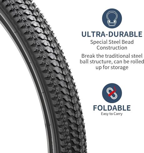 إطارات دراجة YUNSCM قطعتين مقاس 29 بوصة مقاس 29x2.35/57-622 متوافقة مع إطارات الدراجة الجبلية/الطرق الوعرة مقاس 29x2.30 29 x 2.35 29x2.40 (P-1277) in Saudi Arabia