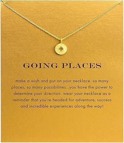 YALLNASL Birthday Christmas Gifts for Daughter from Mom Pendant Chain Necklace for Women Cute Choker Necklaces for Best Friends Matching Friendship Necklaces with Message Card in Saudi Arabia
