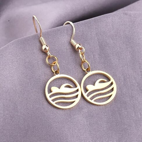 Swim Lover Gift Swim Earrings Swimmer Gift Swimming Jewelry for Girls Women Sport Lover Earrings in Kuwait