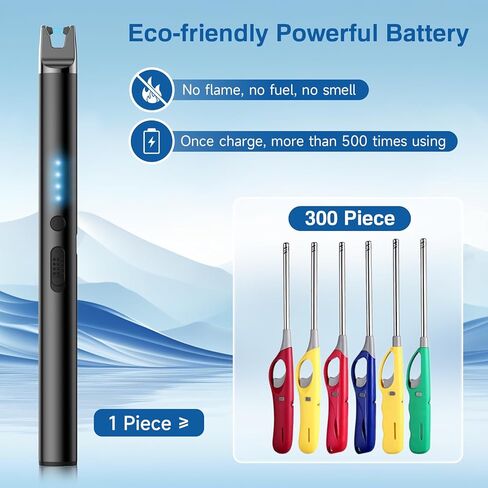 2 حزمة ولاعة كهربائية شمعة أخف يندبروف عديمة اللهب USB قابلة للشحن البلازما قوس طويل أخف للشواية الألعاب النارية المطبخ التخييم in Kuwait