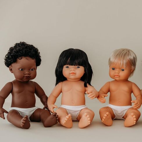 Miniland Educational - 15'' Anatomically Correct Baby Doll, Asian Girl in Saudi Arabia