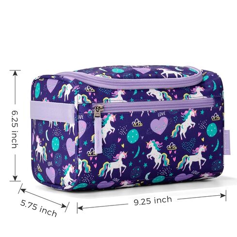 Choco Mocha Kids Toiletry Bag for Girls, Travel Waterproof Hanging Toiletry Bag for Girls, Cheetah, Pink in Saudi Arabia