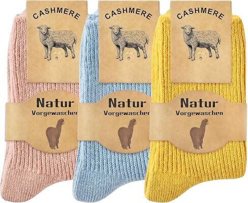 Moyel Wool Cashmere Socks for Women Cashmere Warm Socks for Women Women’s Thermal Winter Socks Womens thin Soft Cozy Socks in Saudi Arabia