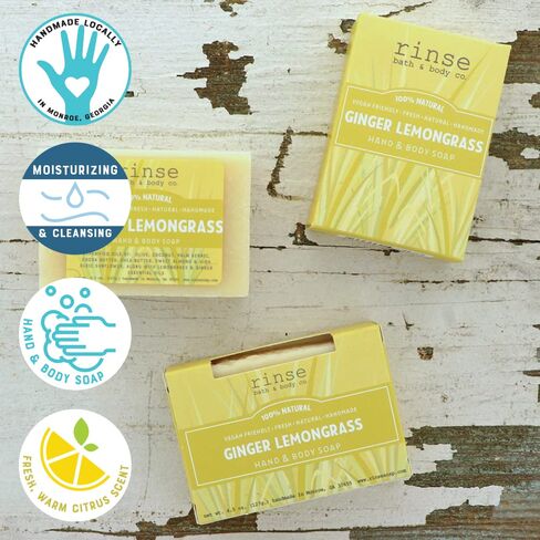Rinse Bath & Body Coco Kissed Handmade Soap - | Shea & Cocoa Butter | Warm Beach Scent | Essential Oils | Gluten Free | Vegan Friendly | 4.25oz in Saudi Arabia