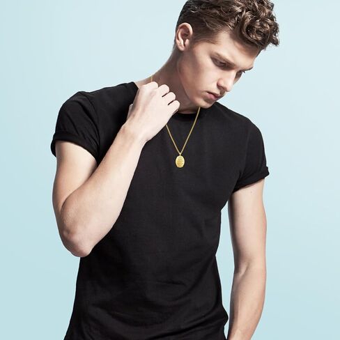 Archangel Raphael Necklace 925 Sterling Silver Saint Raphael Amulet Pendant Necklaces, Turquoise Patron Saint Raphael Jewelry for Men Women with 22 in Chain in Kuwait