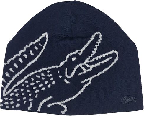 Lacoste Wool Crocodile Beanie in Saudi Arabia