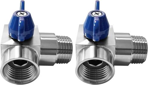 Beduan 1/4" NPT Mini Ball Valve, Male to Female Stainless steel 90 Degree Street Elbow Shut Off Valve in Kuwait