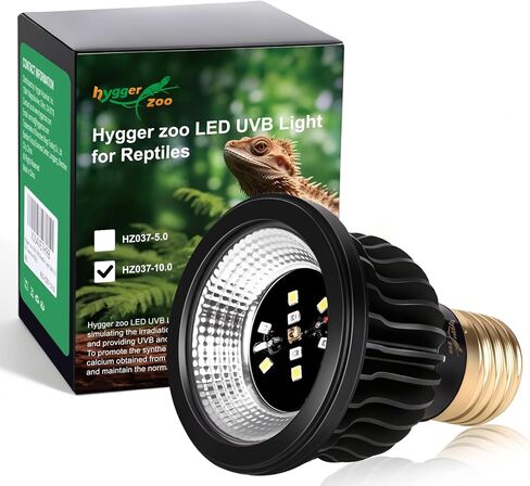 High Intensity UVB Reptile Light Bulb 6W 10.0 Full Spectrum UVA UVB for Reptiles simulating Sunlight Promote Synthesis of Vitamin D3 in Reptile Pets for Turtle,Lizard,Bearded Dragon,Spider in Saudi Arabia