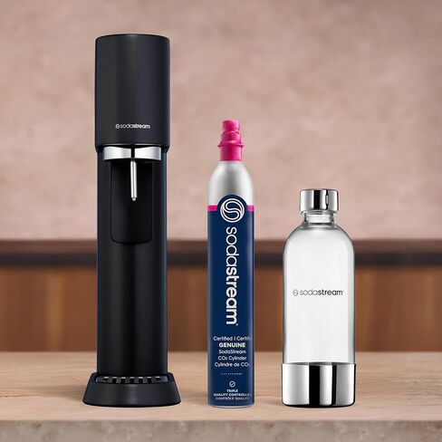 SodaStream Enso Sparkling Water Maker Bundle, 60L CO2 Canister, BPA Free Carbonating Bottle in Kuwait