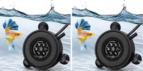 حوض السمك LED فقاعة الهواء حجر القرص فقاعة الضوء 2 بوصة مع 6 مصابيح LED ملونة مبهرة لخزان الأسماك فقاعة الأكسجين LED ضوء اللون يتغير تلقائيًا مع أنابيب هواء 3.5 قدم in Kuwait