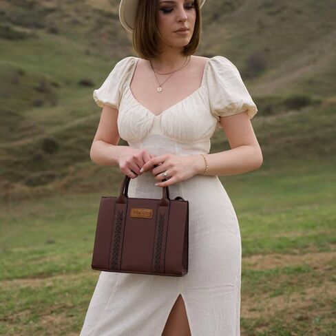 Wrangler Tote Bags for Women Top-handle Handbags and Purse for Women with Adjustable Strap in Kuwait