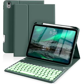 حافظة لجهاز iPad الجيل العاشر مع لوحة مفاتيح مقاس 10.9 بوصة 2022، غطاء لوحة مفاتيح رفيع وخفيف لاسلكي قابل للفصل مع حامل أقلام لجهاز iPad الجيل العاشر الجديد، النوم/الاستيقاظ التلقائي (رمادي) in Kuwait