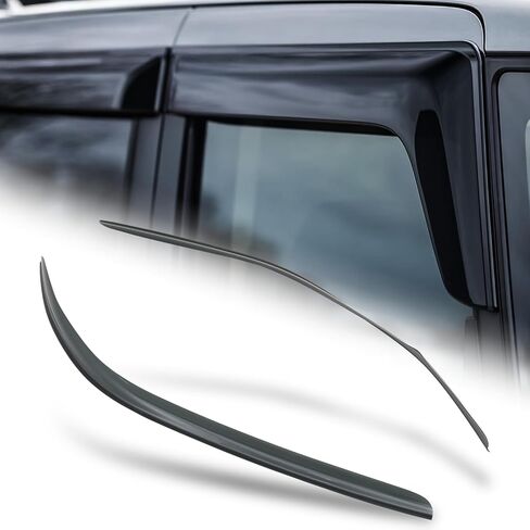 M-AUTO Outside Mount Window Visors Compatible with 06-11 Chevrolet HHR, in-Channel Rain Guards Shields, 4 PCs in Kuwait