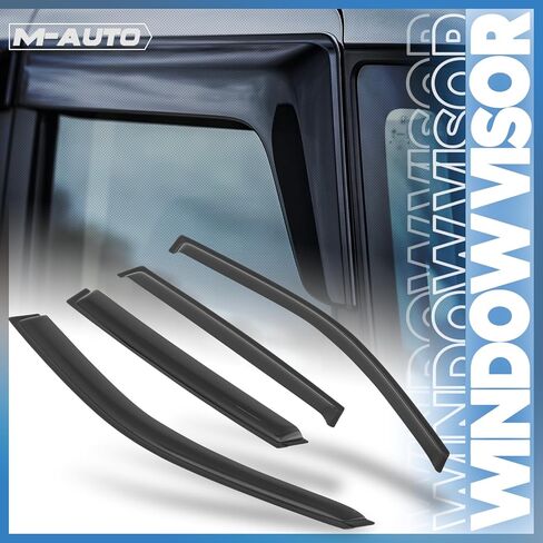 M-AUTO Outside Mount Window Visors Compatible with 06-11 Chevrolet HHR, in-Channel Rain Guards Shields, 4 PCs in Saudi Arabia