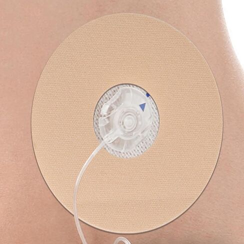 Adhesive Patches for Libre 3 and Insulin Pumps, 40-Pack Universal CGM Patches, Waterproof CGM Sensor Patches for 10+Days, Pre-Cut Adhesive Tape with 0.8-Inch Hole, Latex-Free & Hypoallergenic, Beige in Saudi Arabia