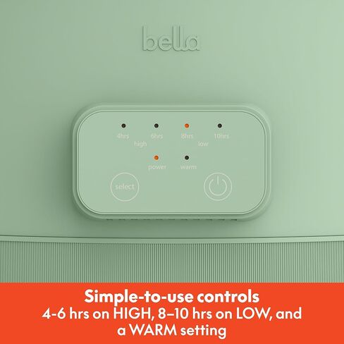 bella SAVOR 6qt Programmable Non-Toxic Slow Cooker, Oatmilk in Kuwait