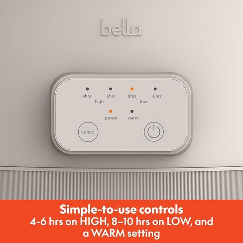 bella SAVOR 6qt Programmable Non-Toxic Slow Cooker, Oatmilk in Saudi Arabia