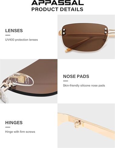 Trendy Y2k Sunglasses for Women Vintage Rectangle Sunnies AP3719 in Kuwait