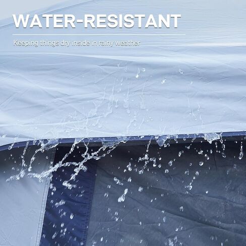 EVER ADVANCED 8 Person Blackout Cabin Tent, Camping Tent with Multi Room, Family Tent with Extra Porch and Rainfly, 2 Rooms Huge Portable Tent with Carry Bag, Water Resistant in Kuwait