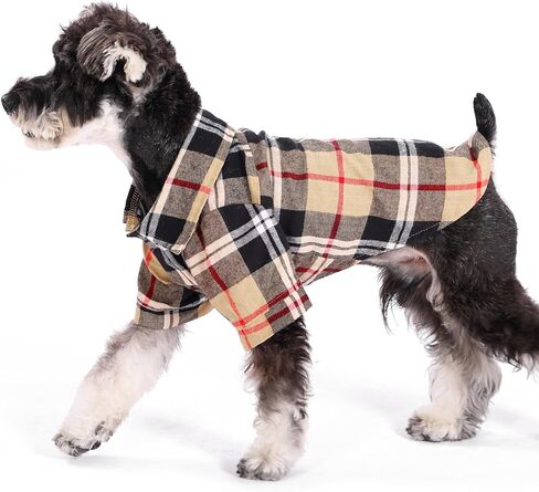 KOOLTAIL قميص الخريف للكلاب، قمصان منقوشة للحيوانات الأليفة باللون البرتقالي للهالوين، ملابس لطيفة للكلاب مناسبة لجميع المواسم، تي شيرت مريح للكلاب الصغيرة والمتوسطة والكبيرة والقطط، زي ملابس الحيوانات الأليفة، مقاس M in Kuwait