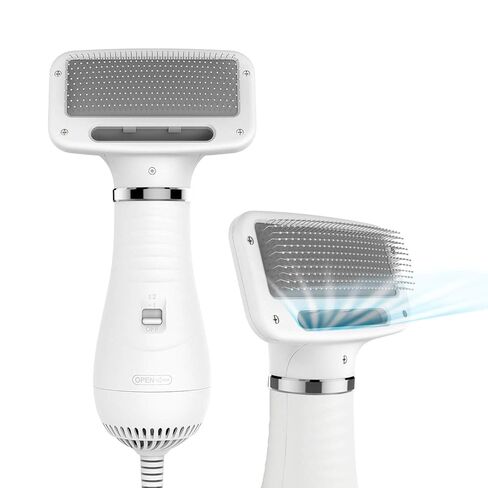 iPettie Breeze B540S Dog Grooming Hair Dryer with Slicker Brush, 2-in-1 Drying & Brushing Tool, Adjustable Temperature & Speed, Portable, Overheat Protection, Dog Blow Dryer for Dogs and Cats in Kuwait