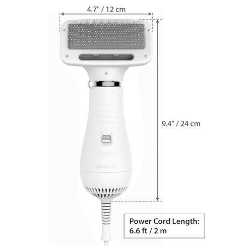 iPettie Breeze B540S Dog Grooming Hair Dryer with Slicker Brush, 2-in-1 Drying & Brushing Tool, Adjustable Temperature & Speed, Portable, Overheat Protection, Dog Blow Dryer for Dogs and Cats in Kuwait