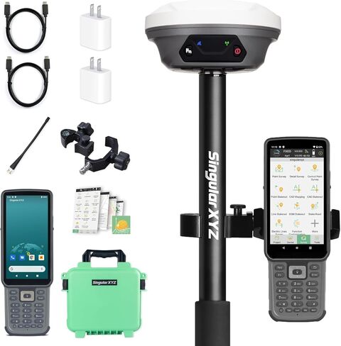 E1 GNSS GPS RTK معدات مسح الأراضي للمحطة الأساسية جهاز استقبال GNSS للمحطة الإجمالية مسح ثابت عالي الدقة، جمع الإحداثيات، مسح النقاط in Kuwait